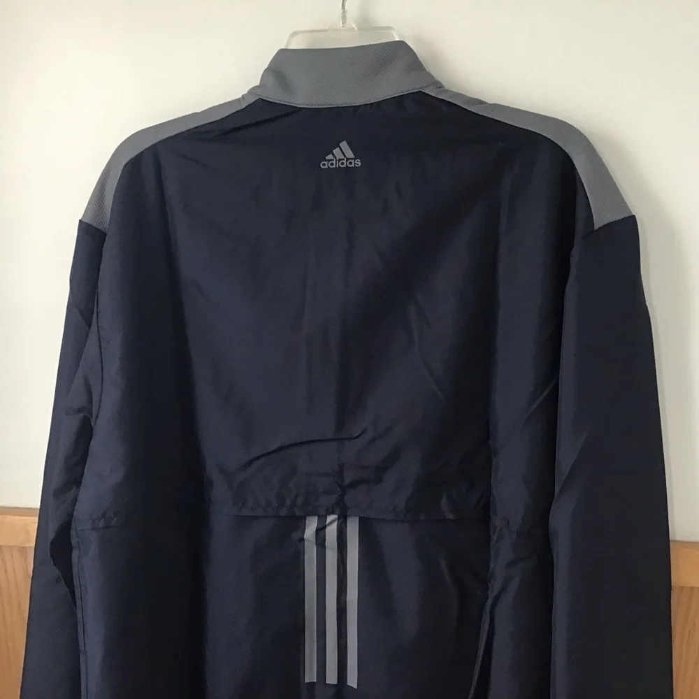 Men's Adidas Navy Golf Club Windbreaker Jacket NWT